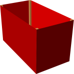 Red box 3d clip art
