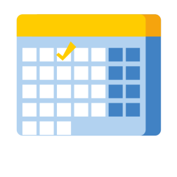 Calendar icon 3D style