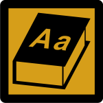 Dictionary pictogram icon