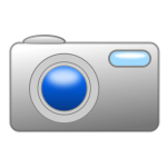 Digital photo cam vector image