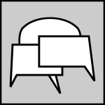 Vector graphics of internet forum icon