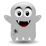 ghost with a cellephone