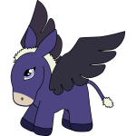 Pegasus donkey vector image