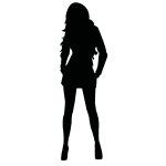 Vector drawing of a woman silhouette