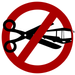 Dont cut local public transport sign vector illustration