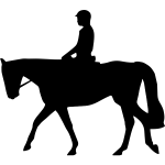 dressage horse silhouette