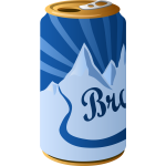 Canned drink color image