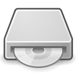PC optical drive icon vector graphics