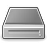 Vector clip art of external PC drive