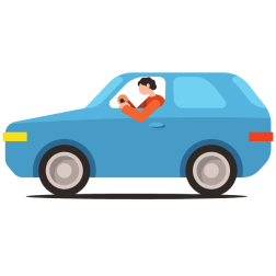 Driver in the car