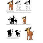 Angry dog vector images