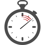Stopwatch without shading vector image