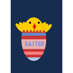 Easter chicken vector