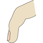 sideways finger