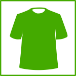 Eco green clothing vector icon