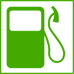 Eco fuel vector icon