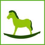 Eco green toy vector icon