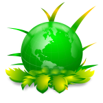 Ecological planet vector illustration