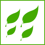 Eco green leaves icon vector image