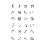 ecommerce line icons