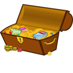 Treasure chest vector clip art