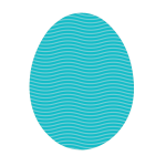Blue Easter eggs vector image