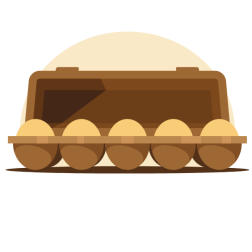 Eggs in a box