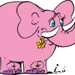 Big pink elephant