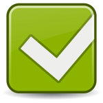 Yes tick icon vector image