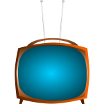 Old TV vector clip art