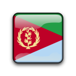 Eritrea glossy vector flag