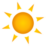 Sun symbol clip art