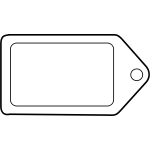 Label icon vector clip art