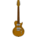 Brown guitar