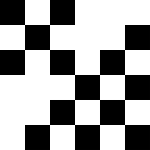Black and white squares