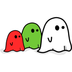 Three colored ghost