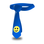 Tie with smiley