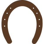 Horseshoe silhouette vector graphics