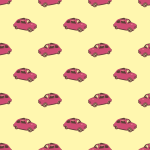 fiat pink seamless pattern