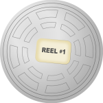 Vector image of film reel