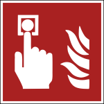 Fire alarm silhouette