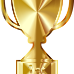 Golden trophy award