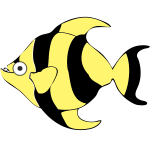 Cartoon tropical fish