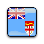 Fiji flag vector button