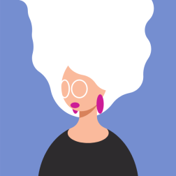 Flamboyant woman