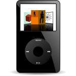 Vector image of iPod media player