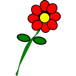 flower 4 red