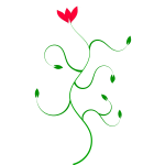 Flower plant vector image