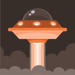 Flying saucer lift off
