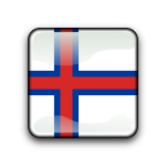 Faroe Island flag button
